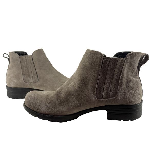 Abeo Violeta Taupe Suede Leather Ankle Boot Womens 8.5 - Picture 9 of 9